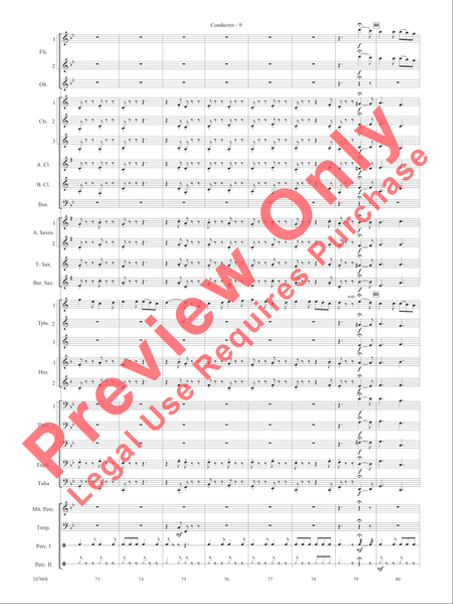 Folk Songs from the British Isles Concert Band scores gallery preview page 12