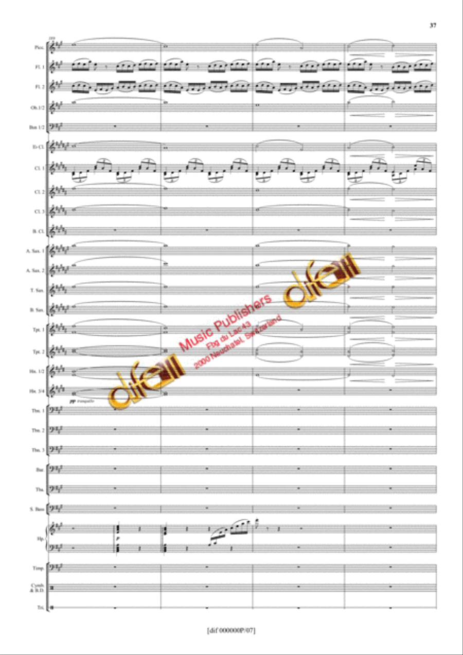 La Moldau Concert Band scores gallery preview page 36