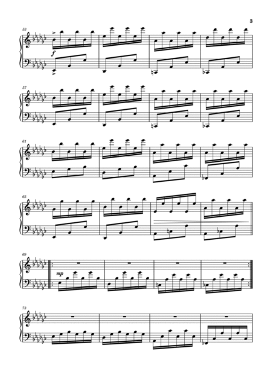Evgeni's Waltz Piano Solo scores gallery preview page 3