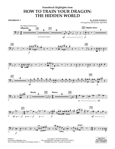 How To Train Your Dragon: The Hidden World (arr. Michael Brown) - Trombone 2