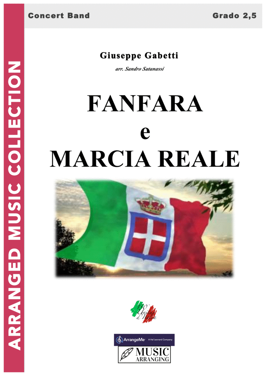 Fanfara e Marcia Reale Concert Band scores gallery preview page 1