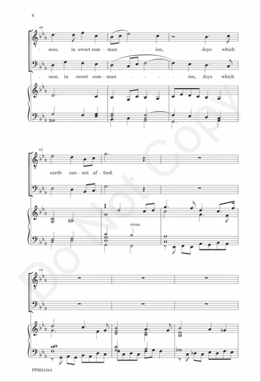 May the Grace of Christ Our Savior 4-Part scores gallery preview page 9