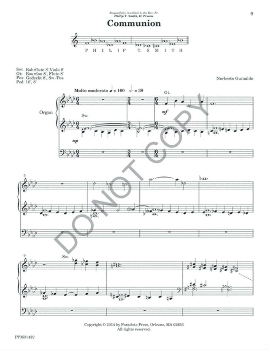 Communion Communion Organ scores gallery preview page 12