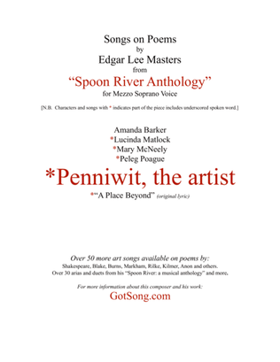 Penniwit, the Artist from "Spoon River"