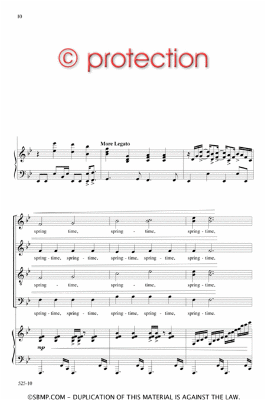 We Sing of Golden Mornings - SATB Octavo 4-Part scores gallery preview page 10
