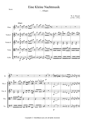 Book cover for Serenade No.13 "Eine Kleine Nachtmusik" in G major, K.525 1.Allegro