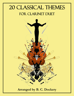 Book cover for 20 Classical Themes for Clarinet Duet