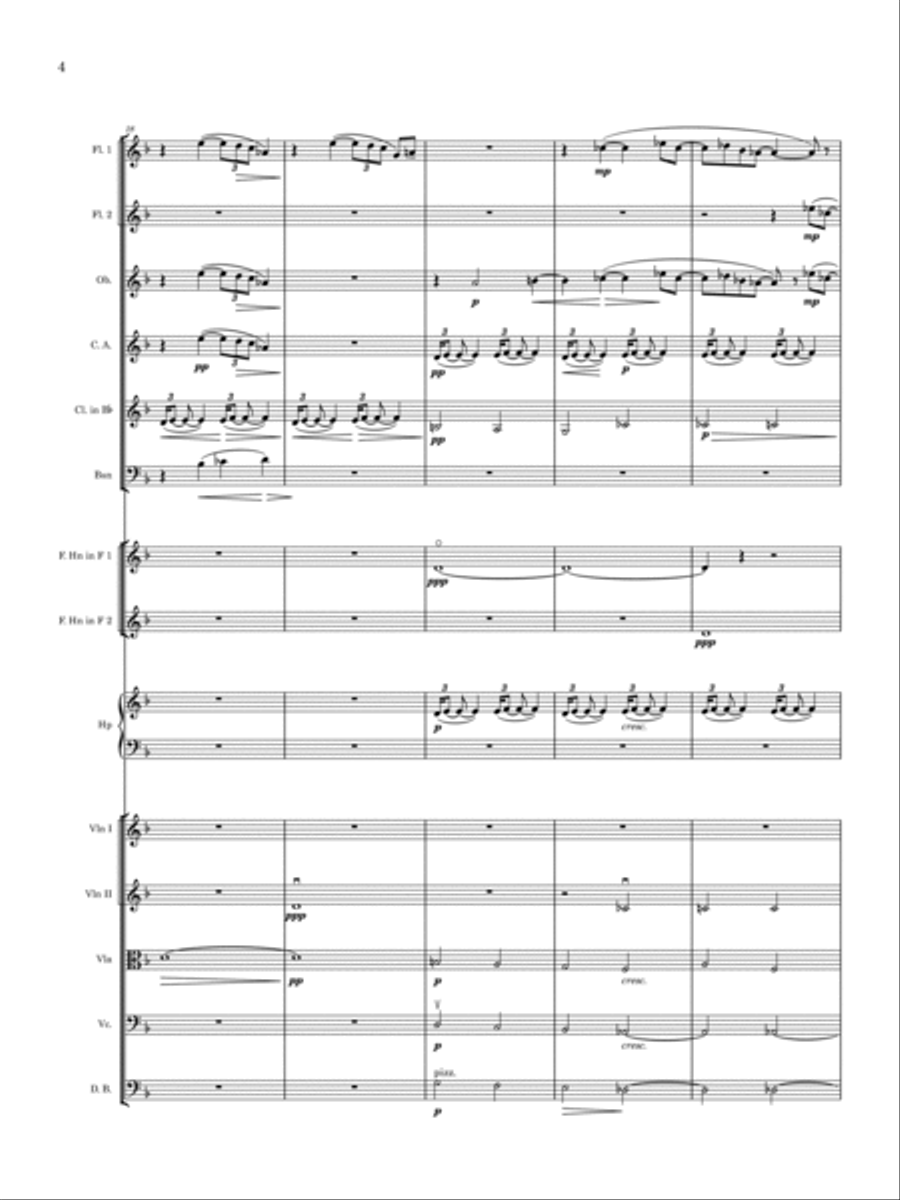 Des Pas Sur La Neige Chamber Orchestra scores gallery preview page 6