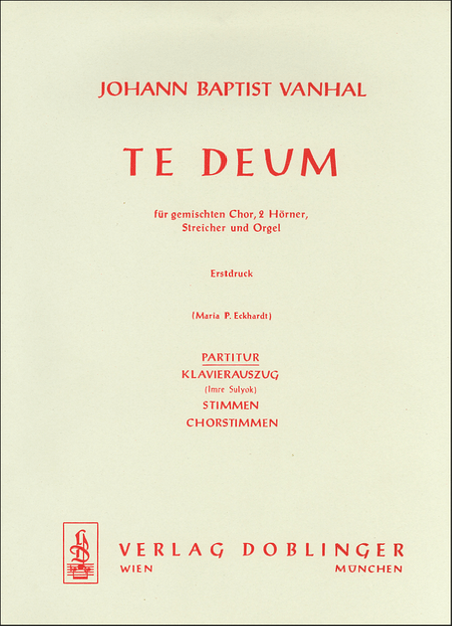 Tedeum C-Dur Tedeum C-Dur Choir scores gallery preview page 1