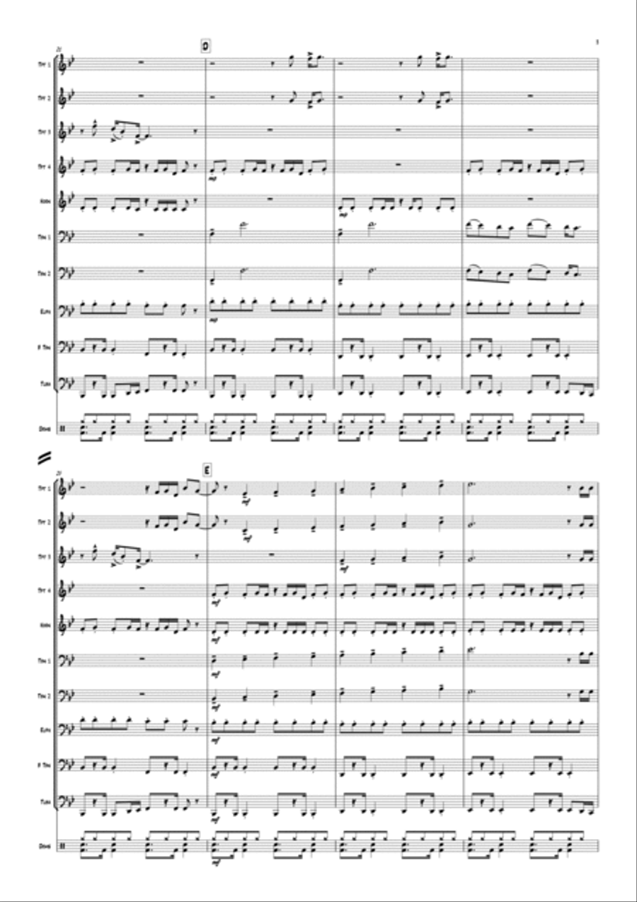 Come On Eileen Come On Eileen Brass Ensemble scores gallery preview page 5
