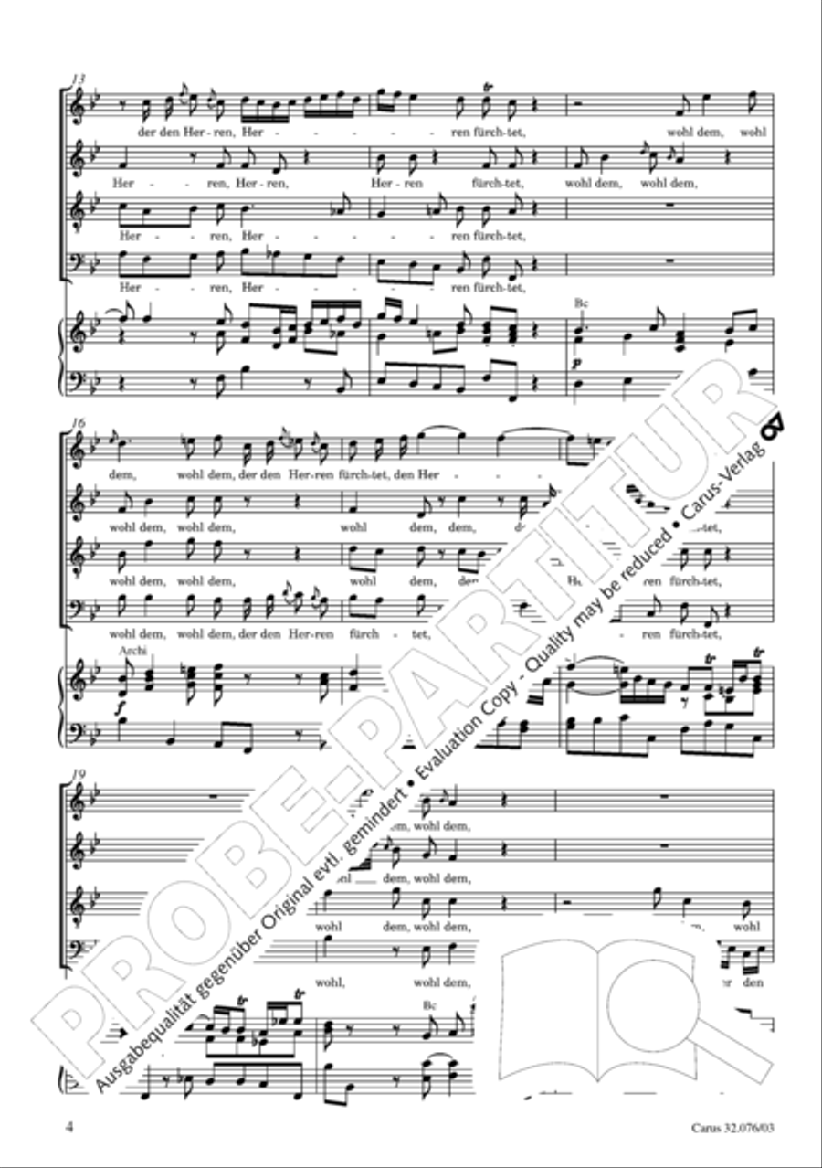 Blessed are all those who fear God (Wohl dem, der den Herren furchtet) SA scores gallery preview page 5