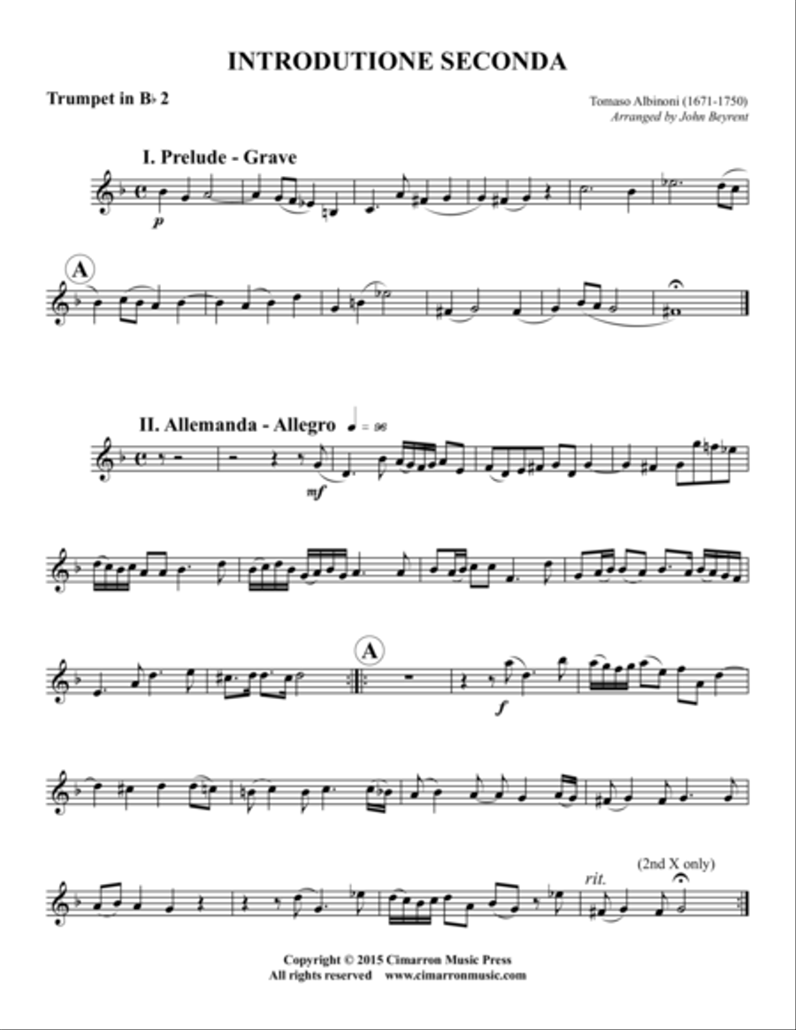 Introdutione Seconda Brass Quintet scores gallery preview page 6