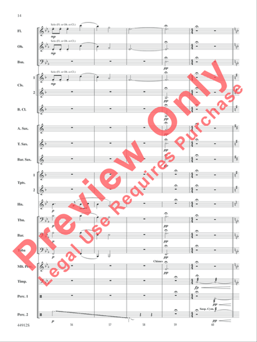 A Yuletide Holiday Concert Band scores gallery preview page 15