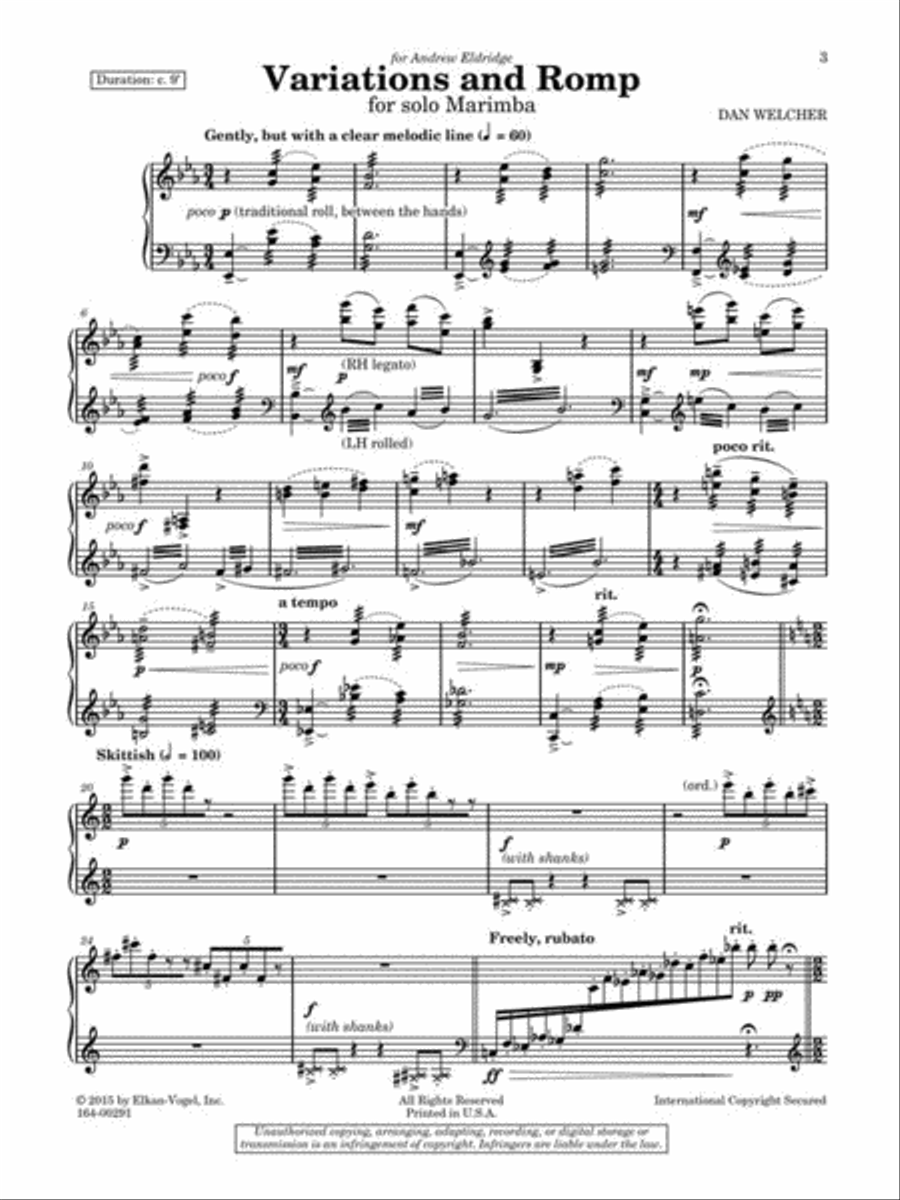 Variations and Romp Chamber Music scores gallery preview page 2