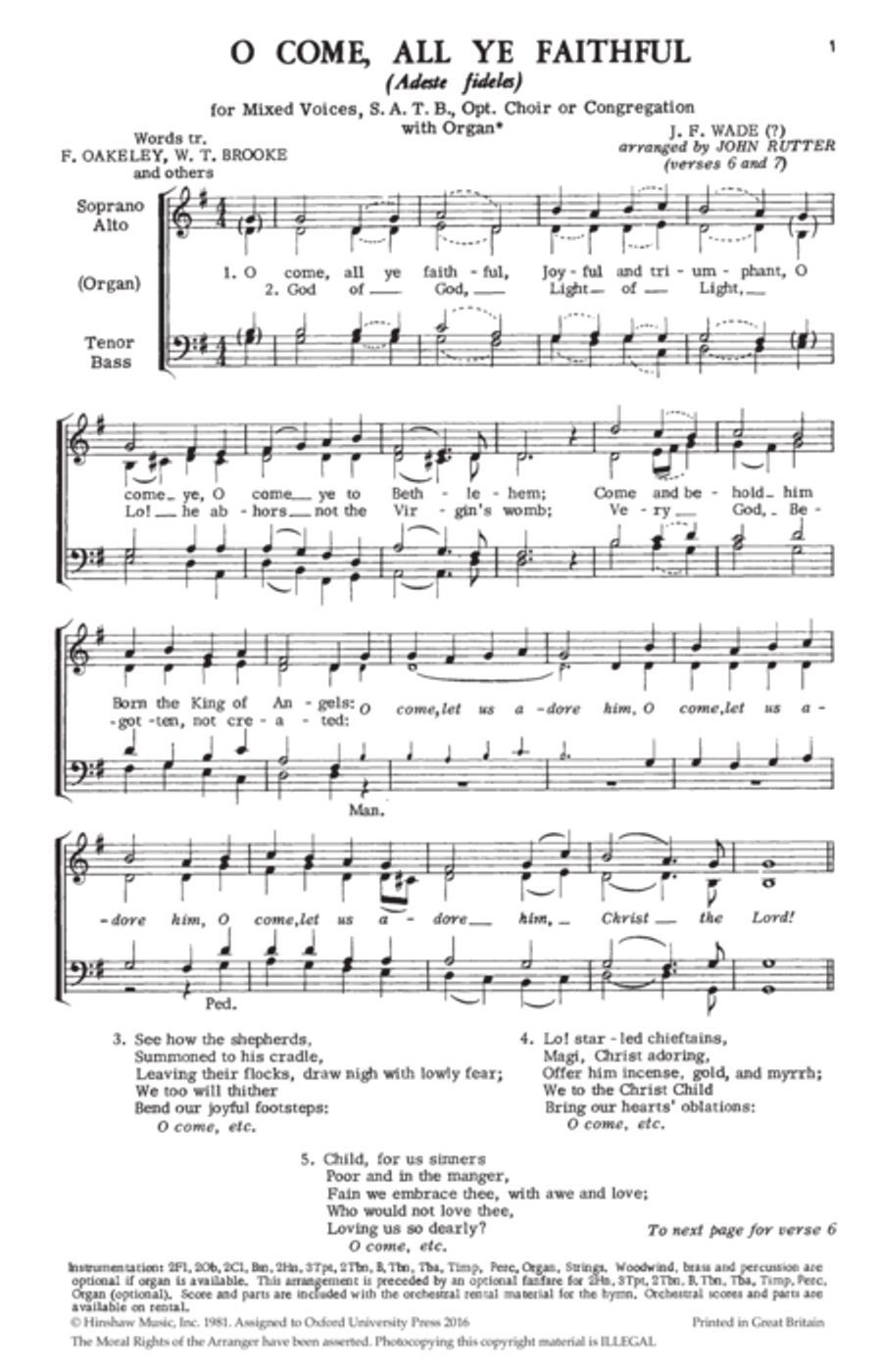 Joy to the World 4-Part scores gallery preview page 2