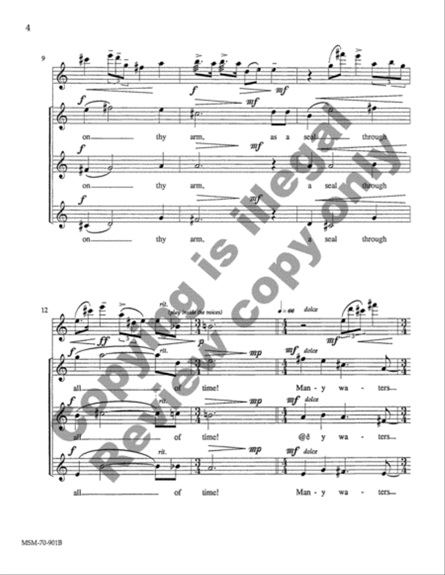 Song of Solomon (Full Score) Choir scores gallery preview page 4