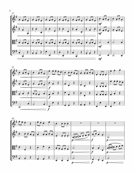 Carol of the Bells (String Quartet) - Score and parts image number null
