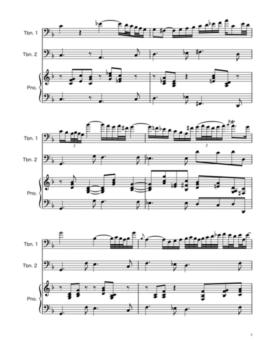 Arioso BWV 156 - Trombone Duet w/ Piano image number null