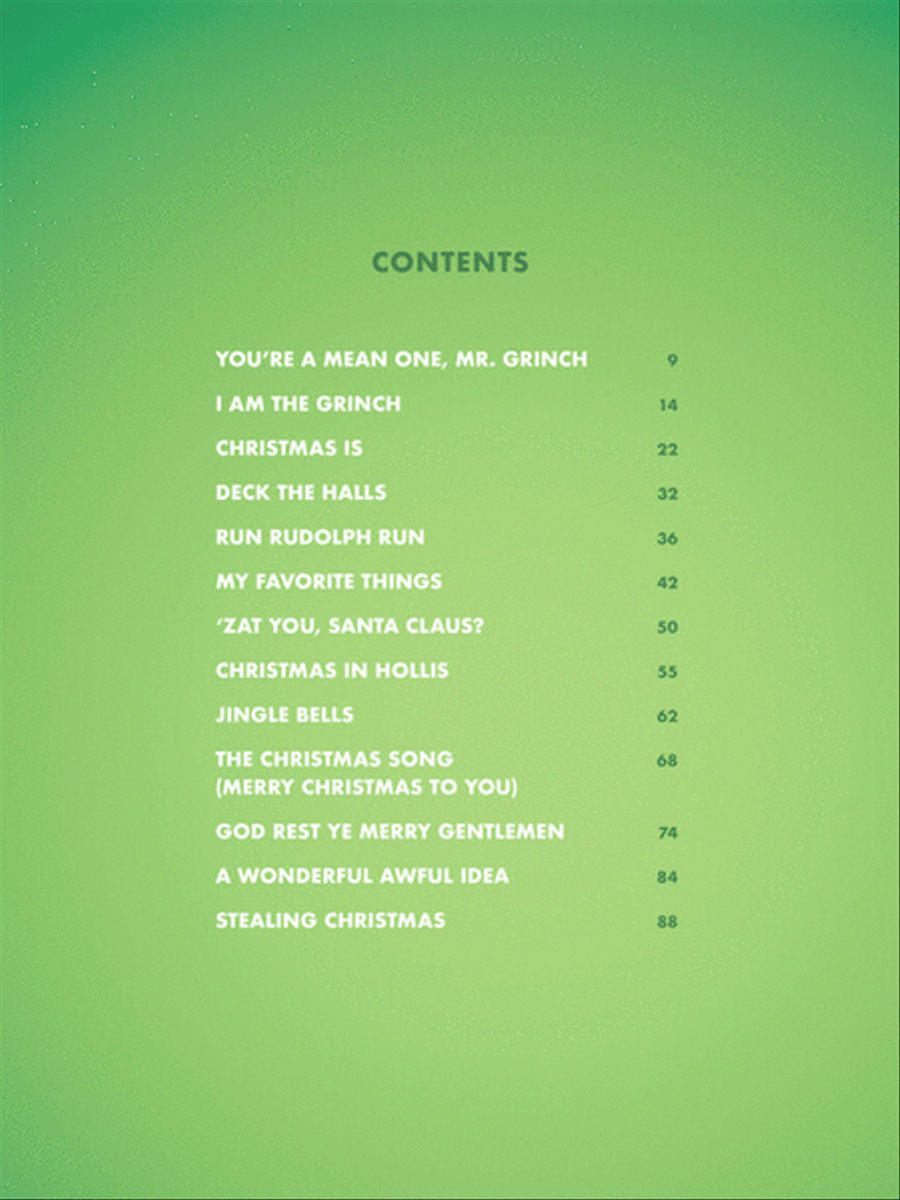 Dr. Seuss' The Grinch Piano, Vocal, Guitar scores gallery preview page 2