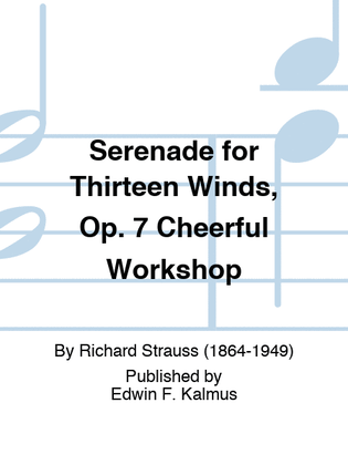Book cover for Serenade for Thirteen Winds, Op. 7