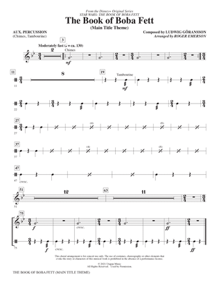 The Book Of Boba Fett (Main Title Theme) (arr. Roger Emerson) - Aux. Percussion