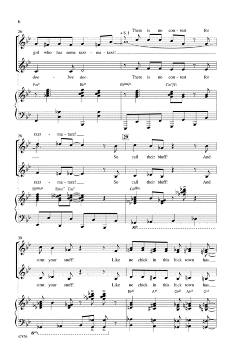 Zazz Zazz Choir scores gallery preview page 5