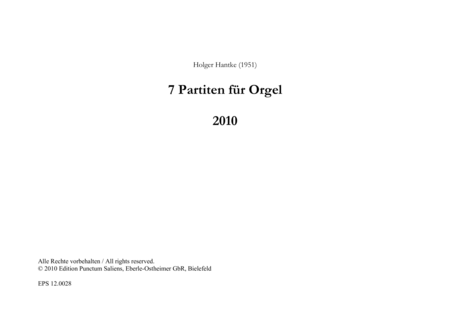 7 Partitas for Organ image number null