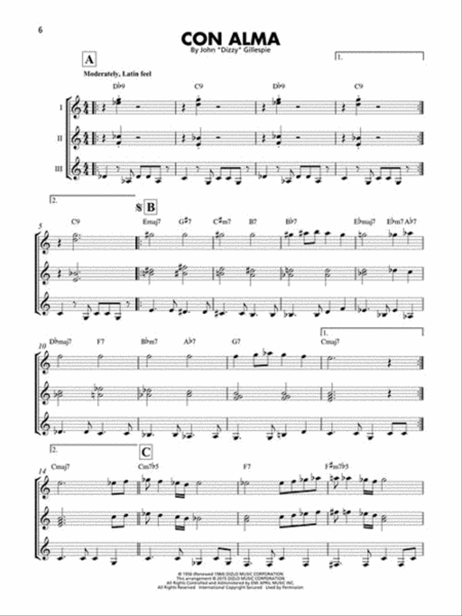 Jazz Classics Jazz Classics Guitar Ensemble scores gallery preview page 5