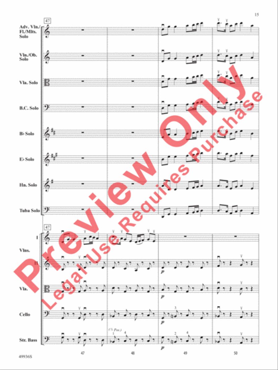 A Chameleon Concerto String Orchestra scores gallery preview page 16