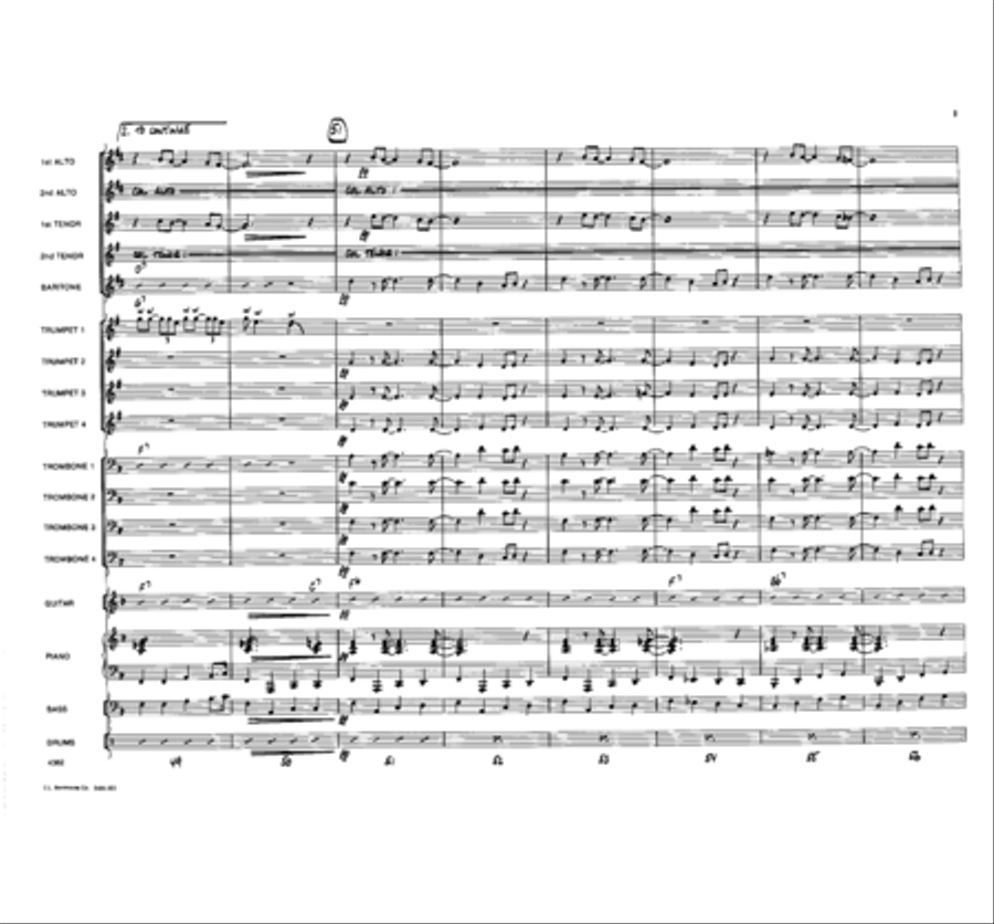 Wah, Wah! Jazz Ensemble scores gallery preview page 8