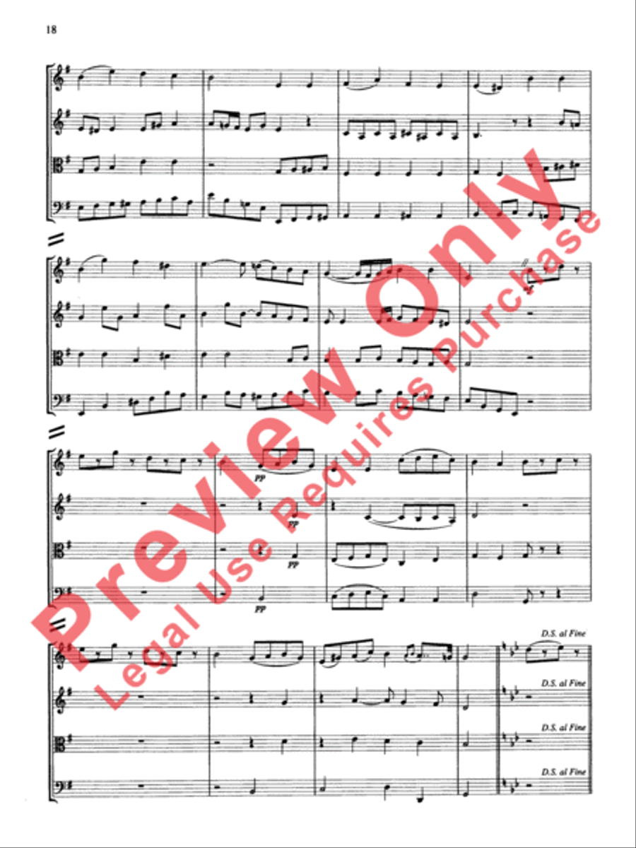 String Quartets for Beginning Ensembles, Volume 3 String Quartet scores gallery preview page 19