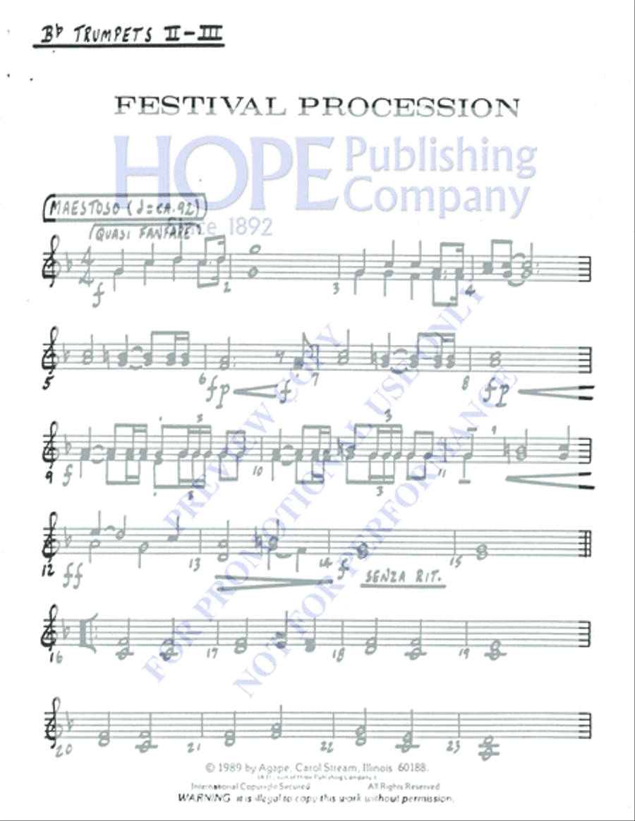 Festival Procession 5-Octaves scores gallery preview page 5