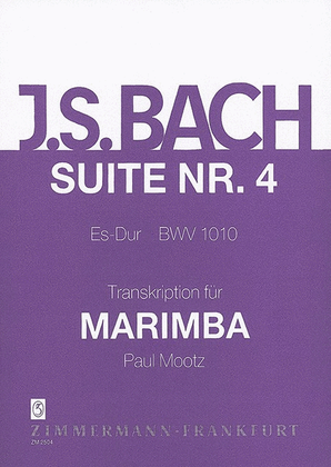 Book cover for Suite IV BWV 1010