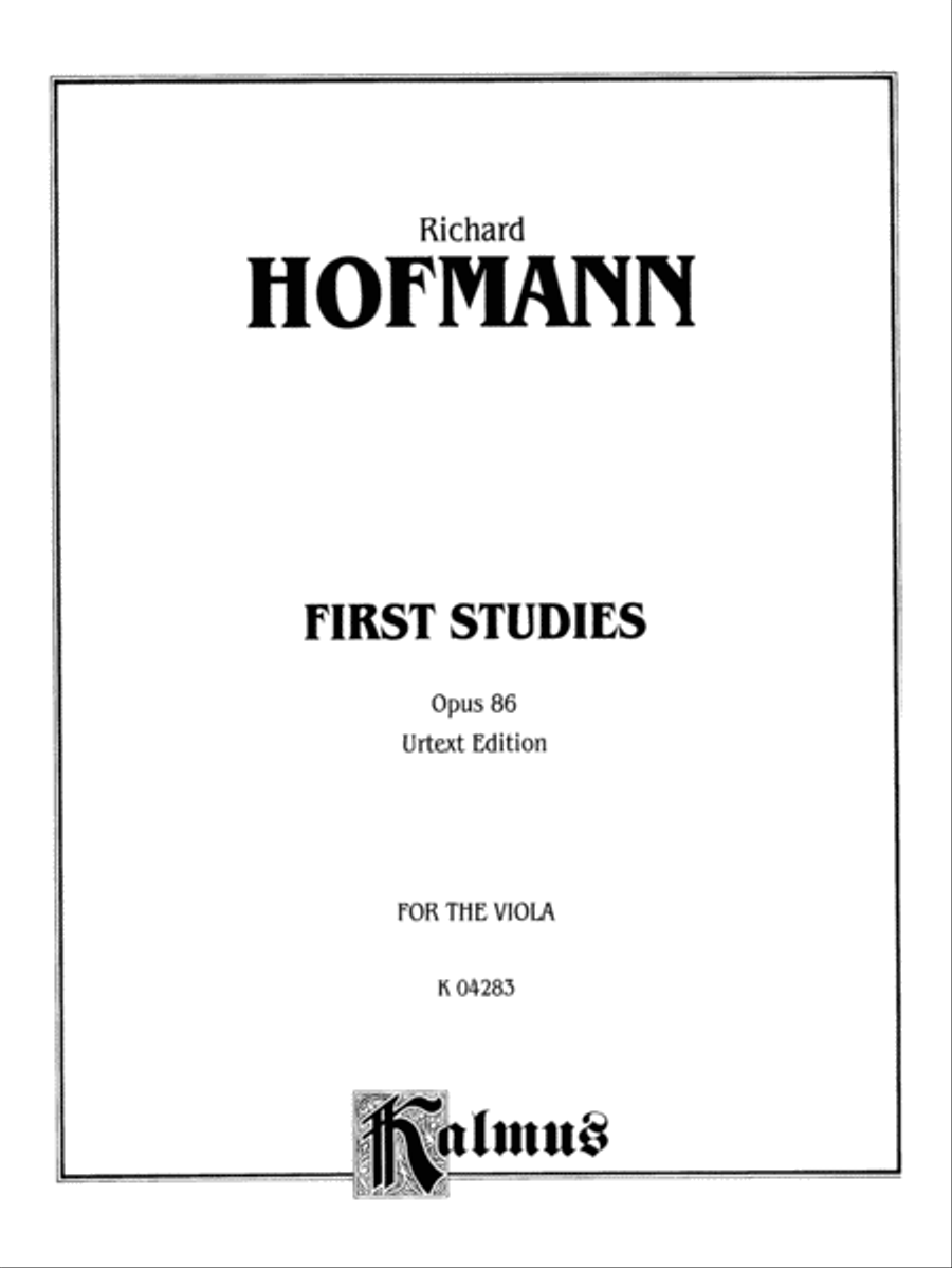 First Studies, Op. 86