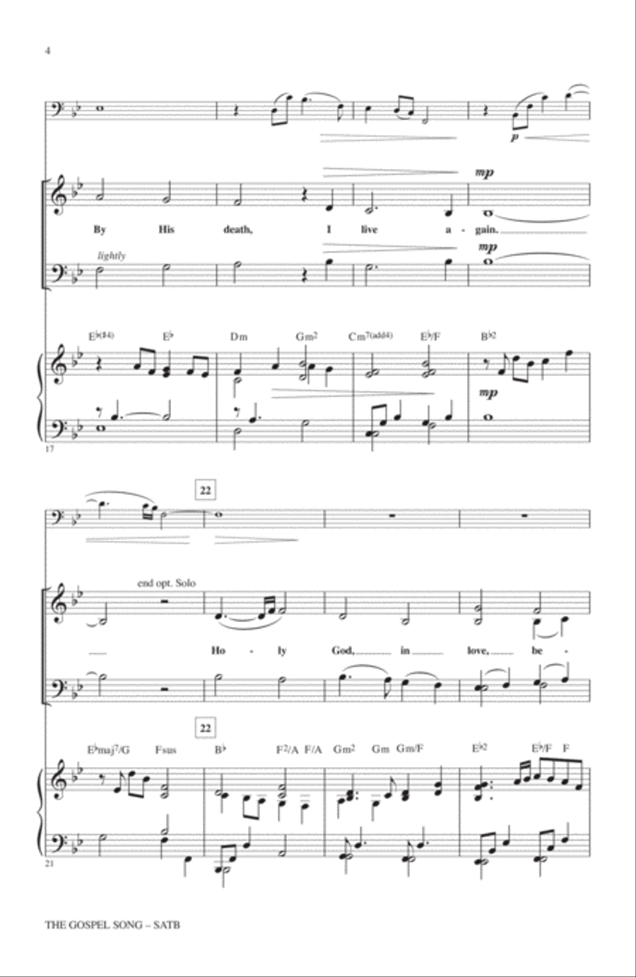 The Gospel Song 4-Part scores gallery preview page 3