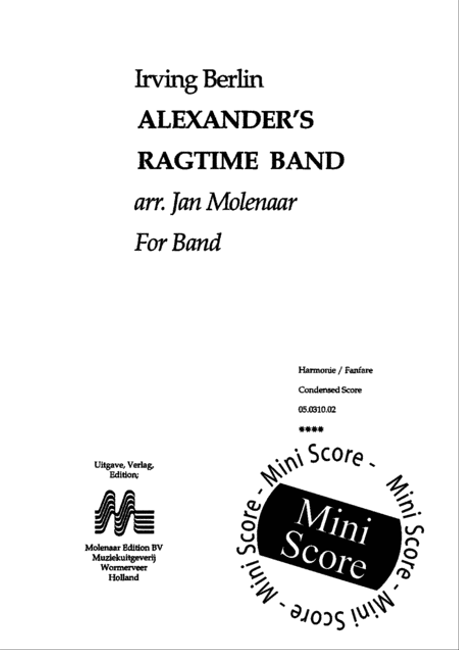 Alexander's Ragtime Band Fanfare Band scores gallery preview page 3