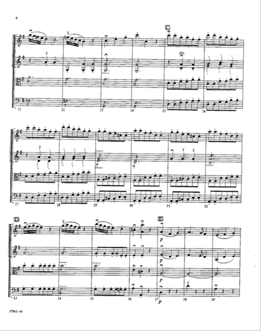 Symphony No. 12 in G K. 110: Allegro (1st movement) Orchestra scores gallery preview page 3