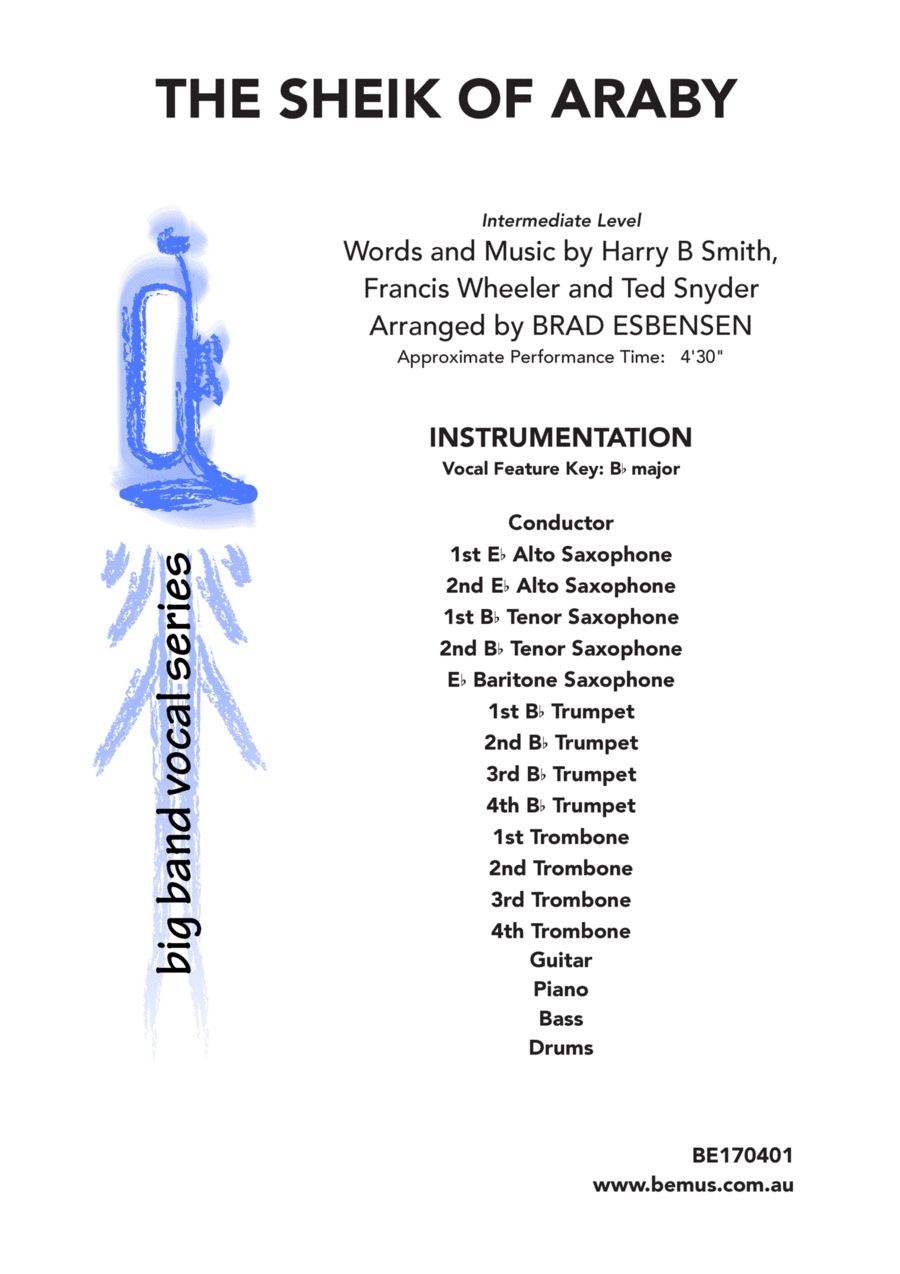 The Sheik Of Araby Jazz Ensemble scores gallery preview page 1