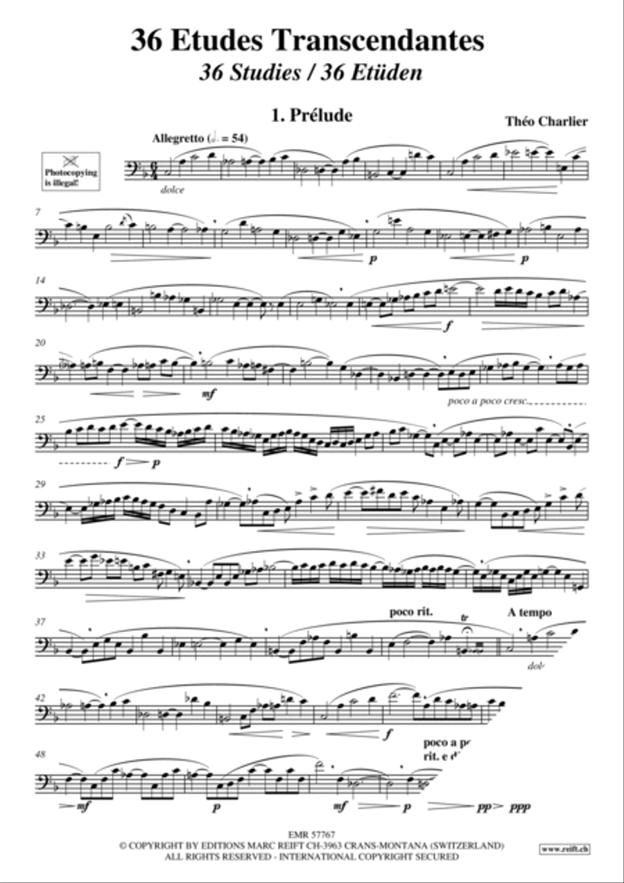 36 Etudes Transcendantes Bassoon Solo scores gallery preview page 3