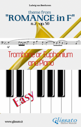 Book cover for Theme from "Romance in F" easy for Trombone/Euphonium b.c. and Piano