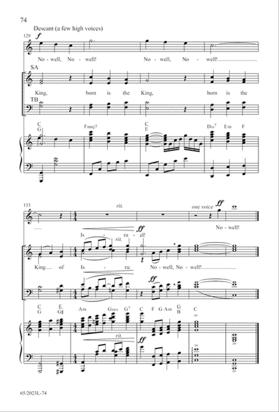 Child of Hope 4-Part scores gallery preview page 75