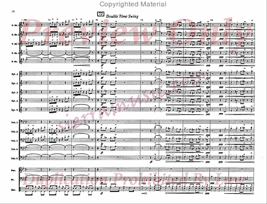 Alone Alone Jazz Ensemble scores gallery preview page 11