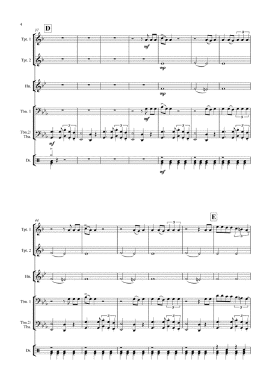 Seven Nation Army Small Ensemble scores gallery preview page 4