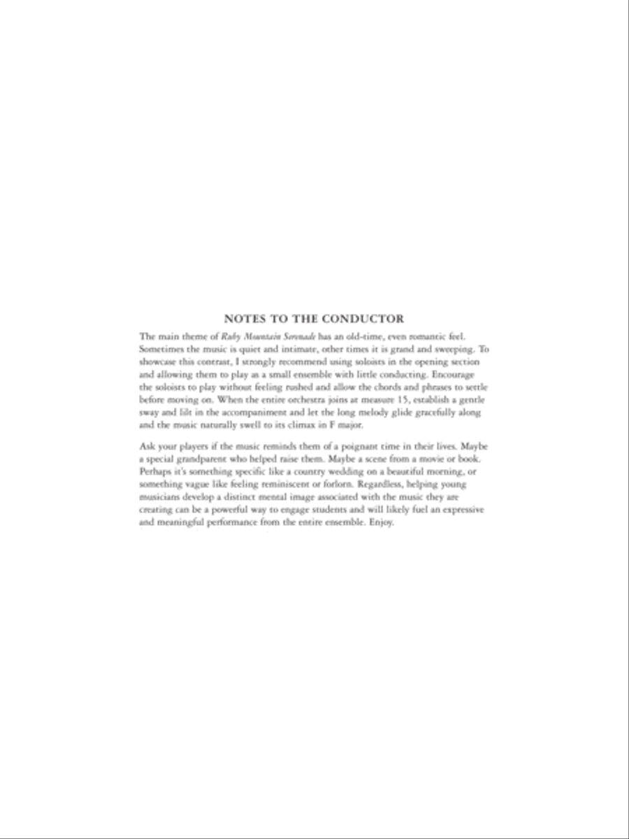 Ruby Mountain Serenade String Orchestra scores gallery preview page 3