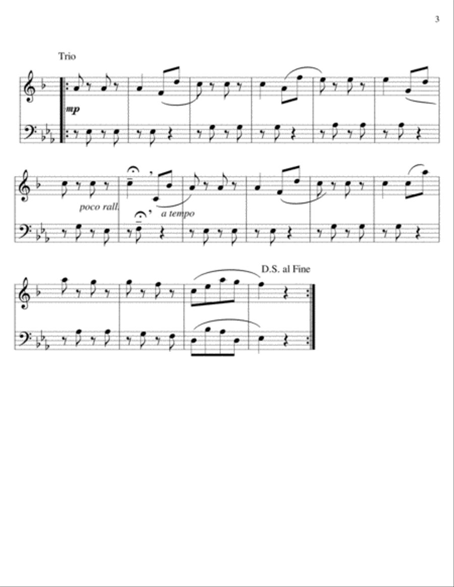 March Militaire-Brass Duet 1 Brass Duet scores gallery preview page 3