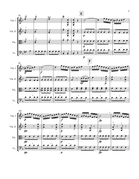 Alleluja from Exultate Jubilate, K. 165 (for String Quartet) image number null