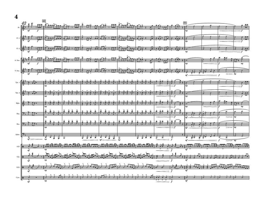 Waiting For Love Marching Band scores gallery preview page 4