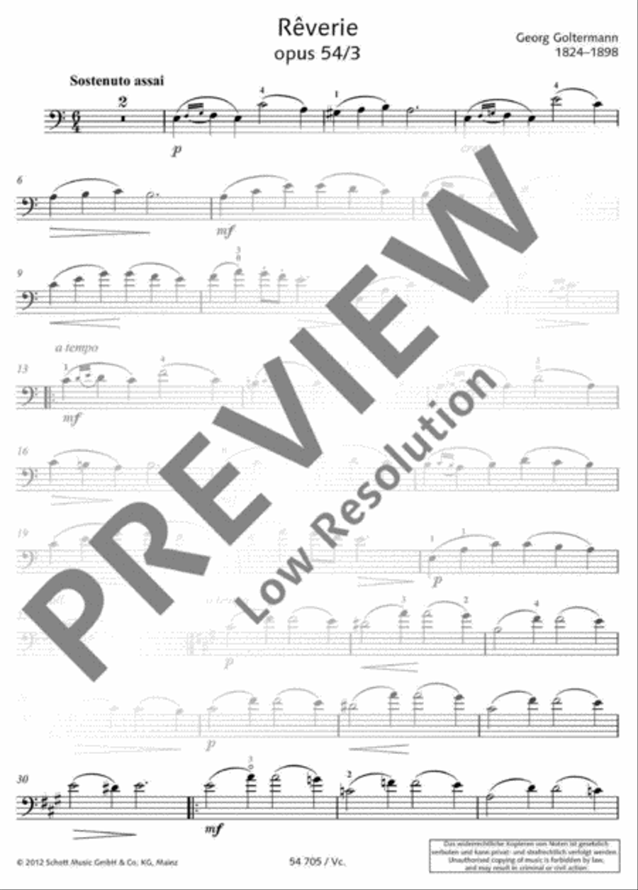 Rêverie A minor Piano Accompaniment scores gallery preview page 11