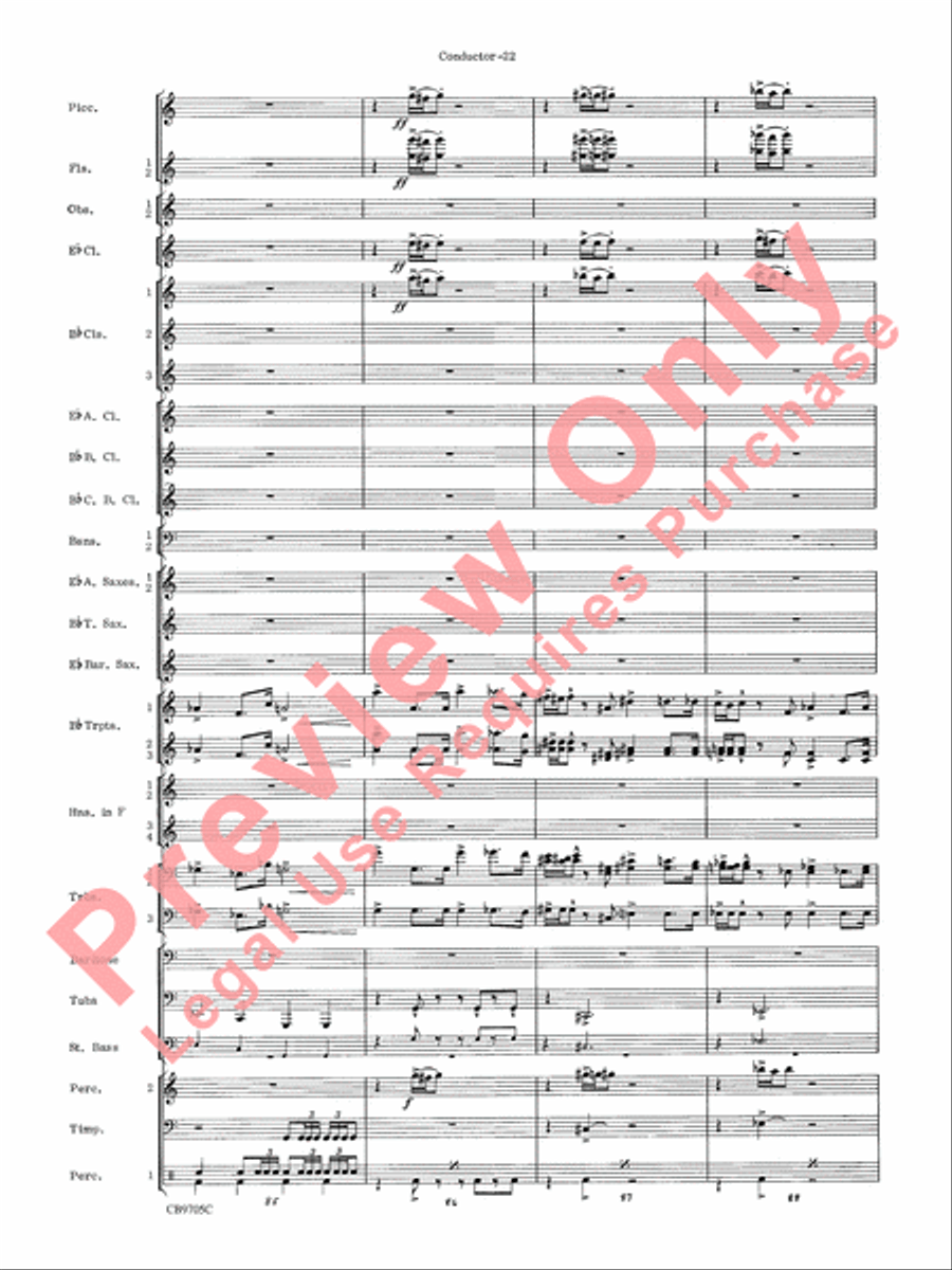 The Empire Strikes Back (Finale) Concert Band scores gallery preview page 25