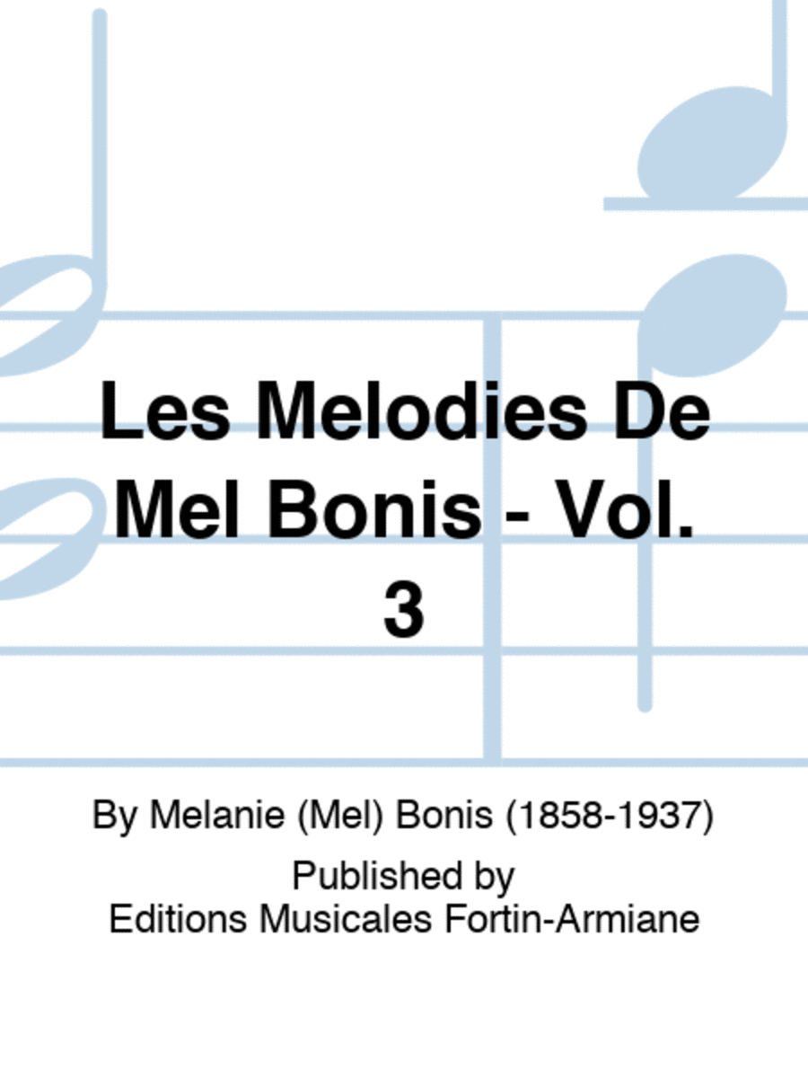 Les Melodies De Mel Bonis - Vol. 3 Medium Voice scores gallery preview page 1